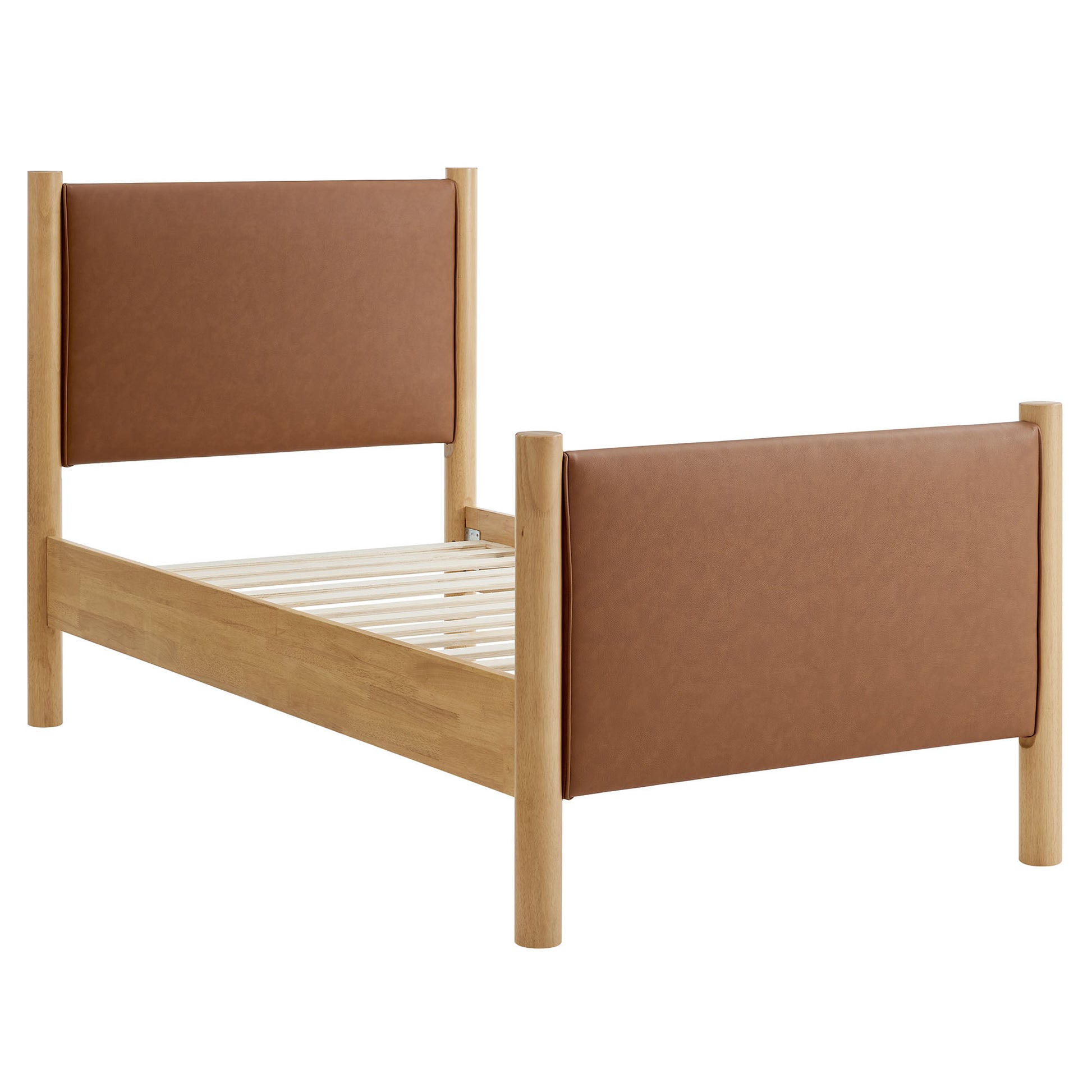 Maven Twin Size Vegan Leather Upholstered Platform Bed by Modway | Beds | Modishstore - 3