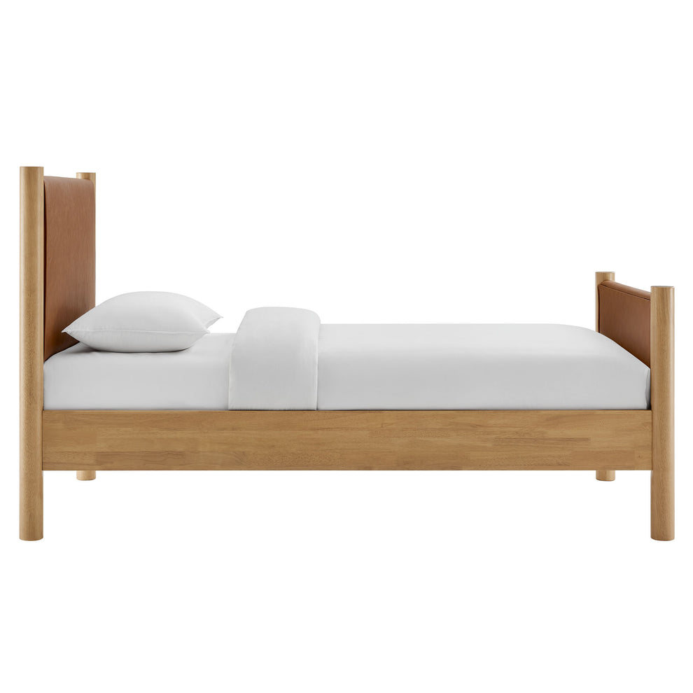 Maven Twin Size Vegan Leather Upholstered Platform Bed by Modway | Beds | Modishstore - 4