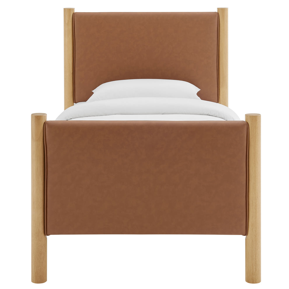 Maven Twin Size Vegan Leather Upholstered Platform Bed by Modway | Beds | Modishstore - 5