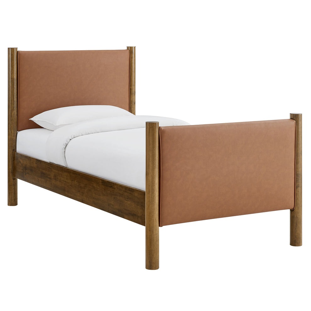 Maven Twin Size Vegan Leather Upholstered Platform Bed by Modway | Beds | Modishstore - 10