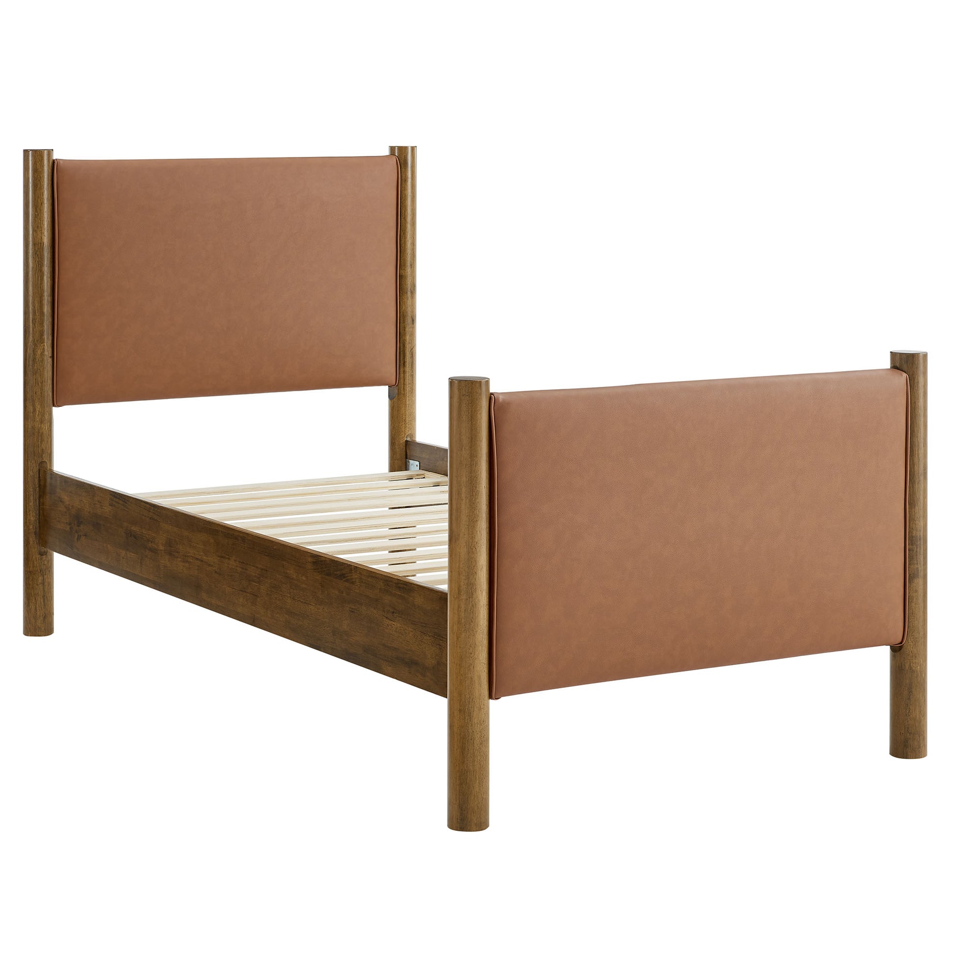 Maven Twin Size Vegan Leather Upholstered Platform Bed by Modway | Beds | Modishstore - 11