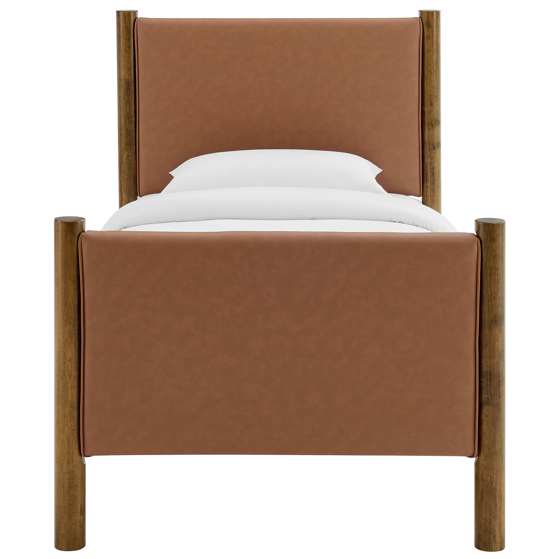 Maven Twin Size Vegan Leather Upholstered Platform Bed by Modway | Beds | Modishstore - 13