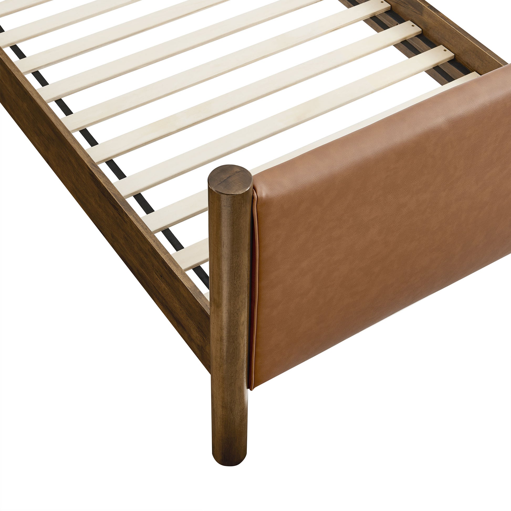 Maven Twin Size Vegan Leather Upholstered Platform Bed by Modway | Beds | Modishstore - 14