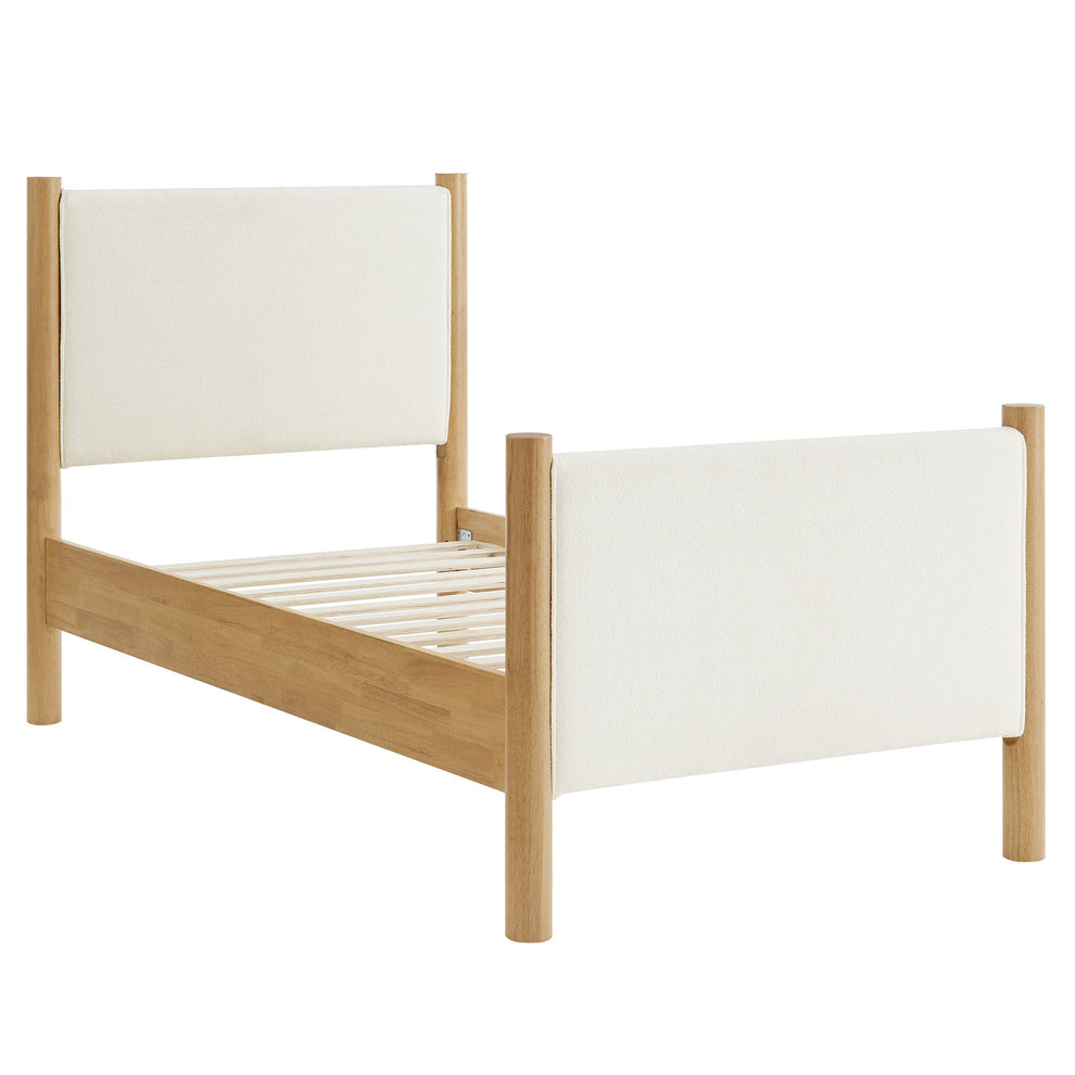 Maven Twin Size Boucle Upholstered Platform Bed by Modway | Beds | Modishstore - 3