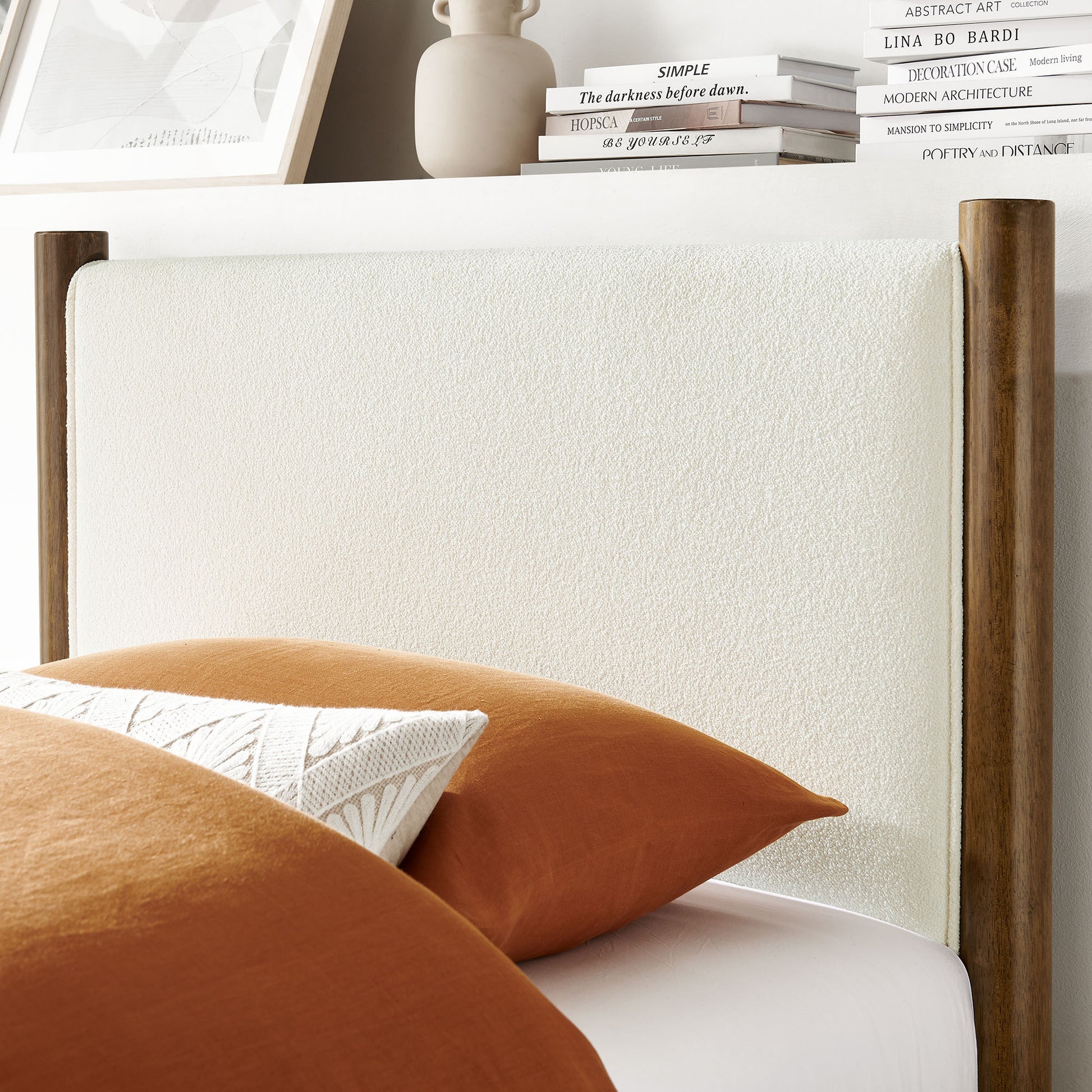 Maven Twin Size Boucle Upholstered Platform Bed by Modway | Beds | Modishstore - 15