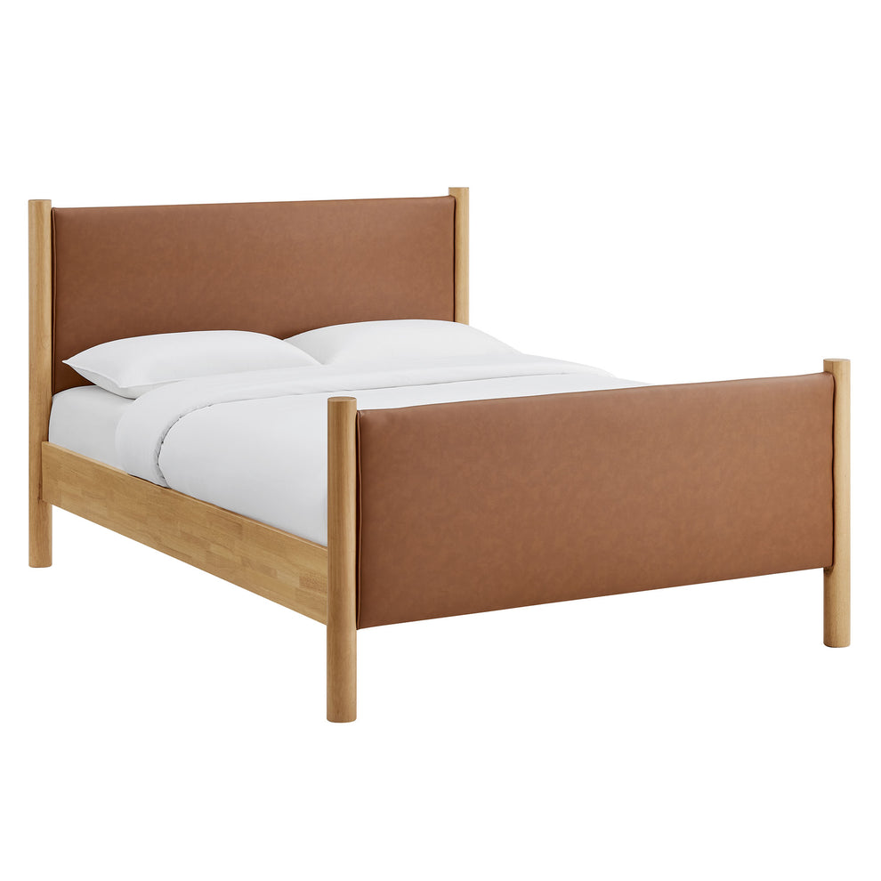 Maven Full Size Vegan Leather Upholstered Platform Bed by Modway | Beds | Modishstore - 2