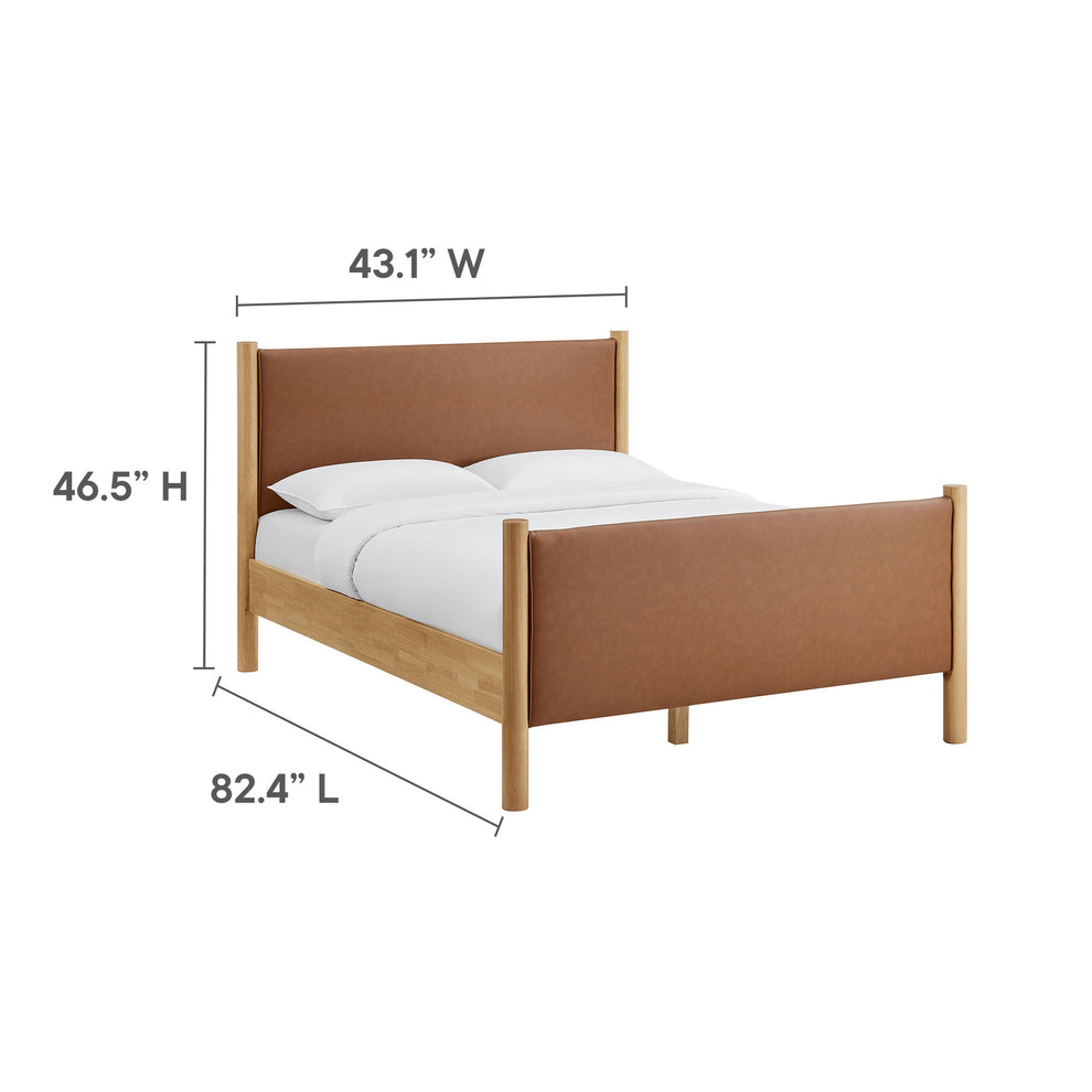 Maven Full Size Vegan Leather Upholstered Platform Bed by Modway | Beds | Modishstore - 9