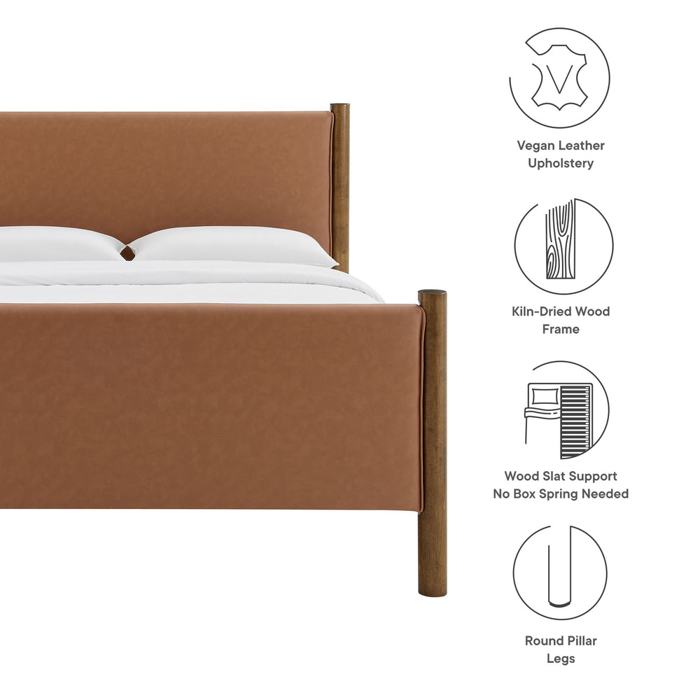 Maven Full Size Vegan Leather Upholstered Platform Bed by Modway | Beds | Modishstore - 17
