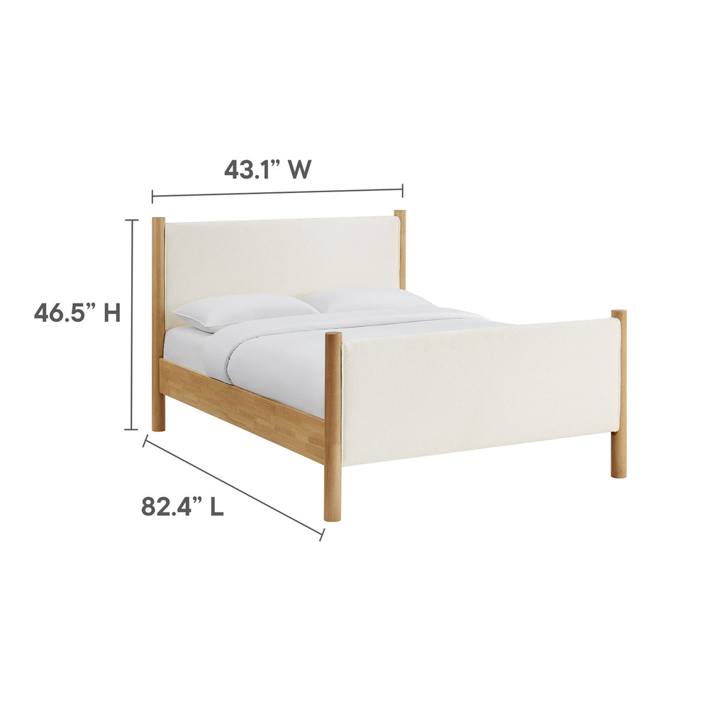 Maven Full Size Boucle Upholstered Platform Bed by Modway | Beds | Modishstore - 9