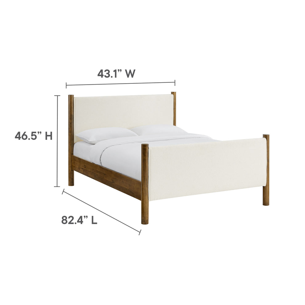 Maven Full Size Boucle Upholstered Platform Bed by Modway | Beds | Modishstore - 18