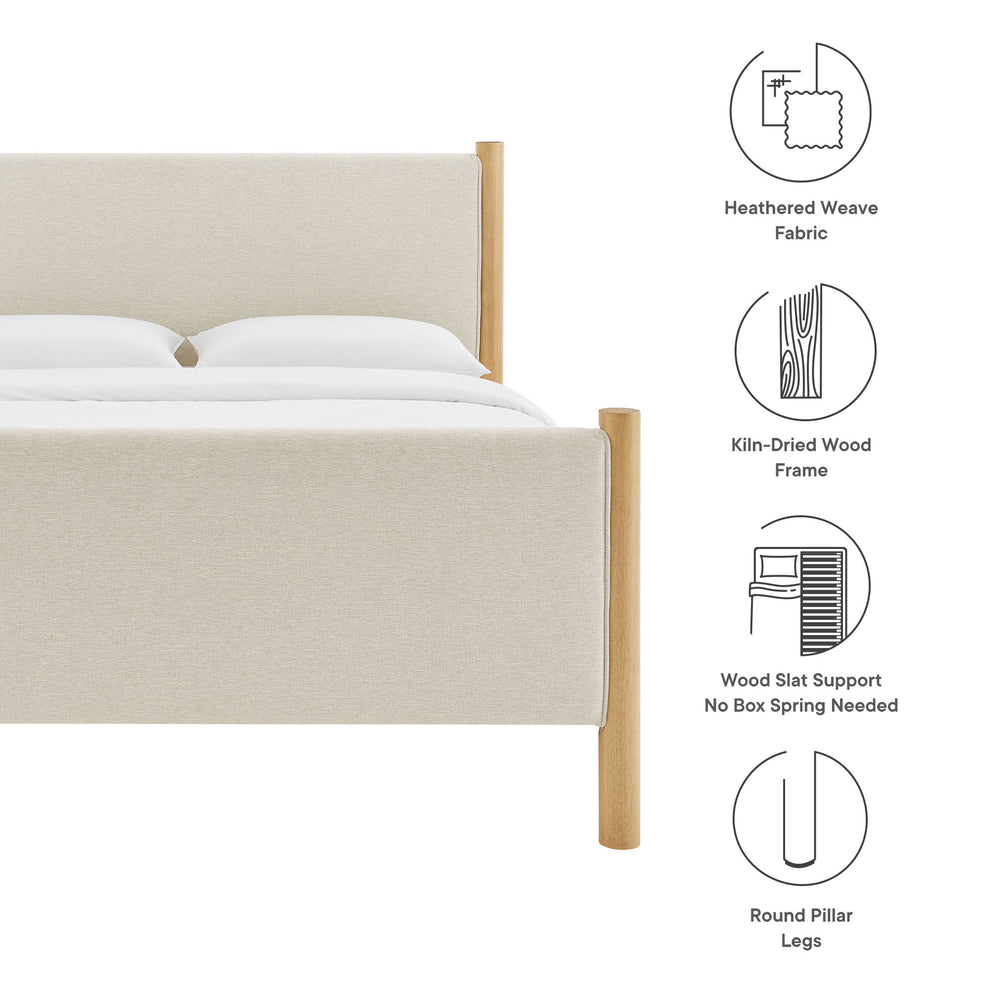Maven Queen Size Fabric Upholstered Platform Bed by Modway | Beds | Modishstore - 8