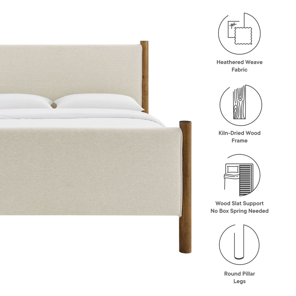 Maven Queen Size Fabric Upholstered Platform Bed by Modway | Beds | Modishstore - 17