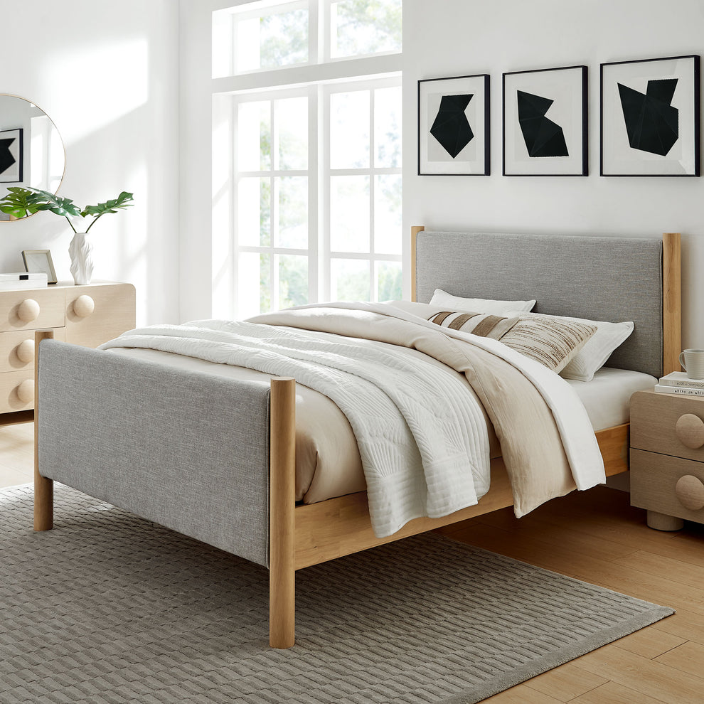Maven Queen Size Fabric Upholstered Platform Bed by Modway | Beds | Modishstore - 25