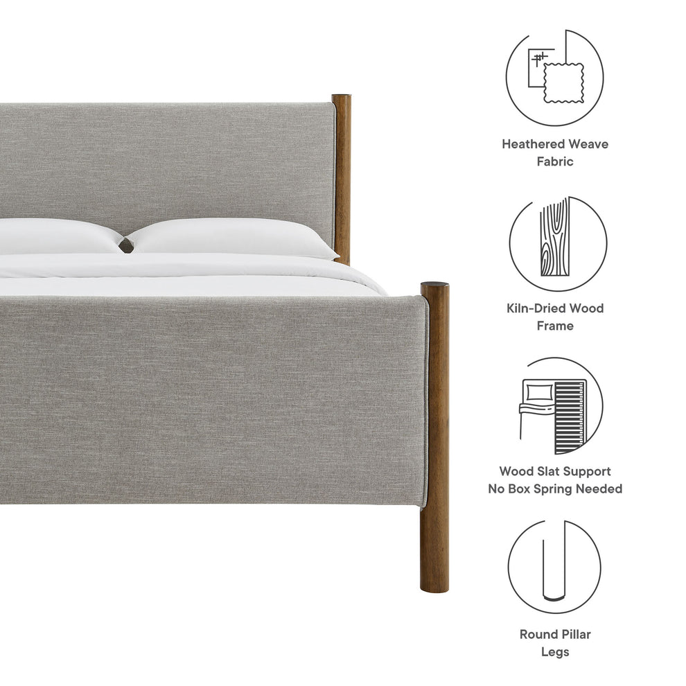 Maven Queen Size Fabric Upholstered Platform Bed by Modway | Beds | Modishstore - 35