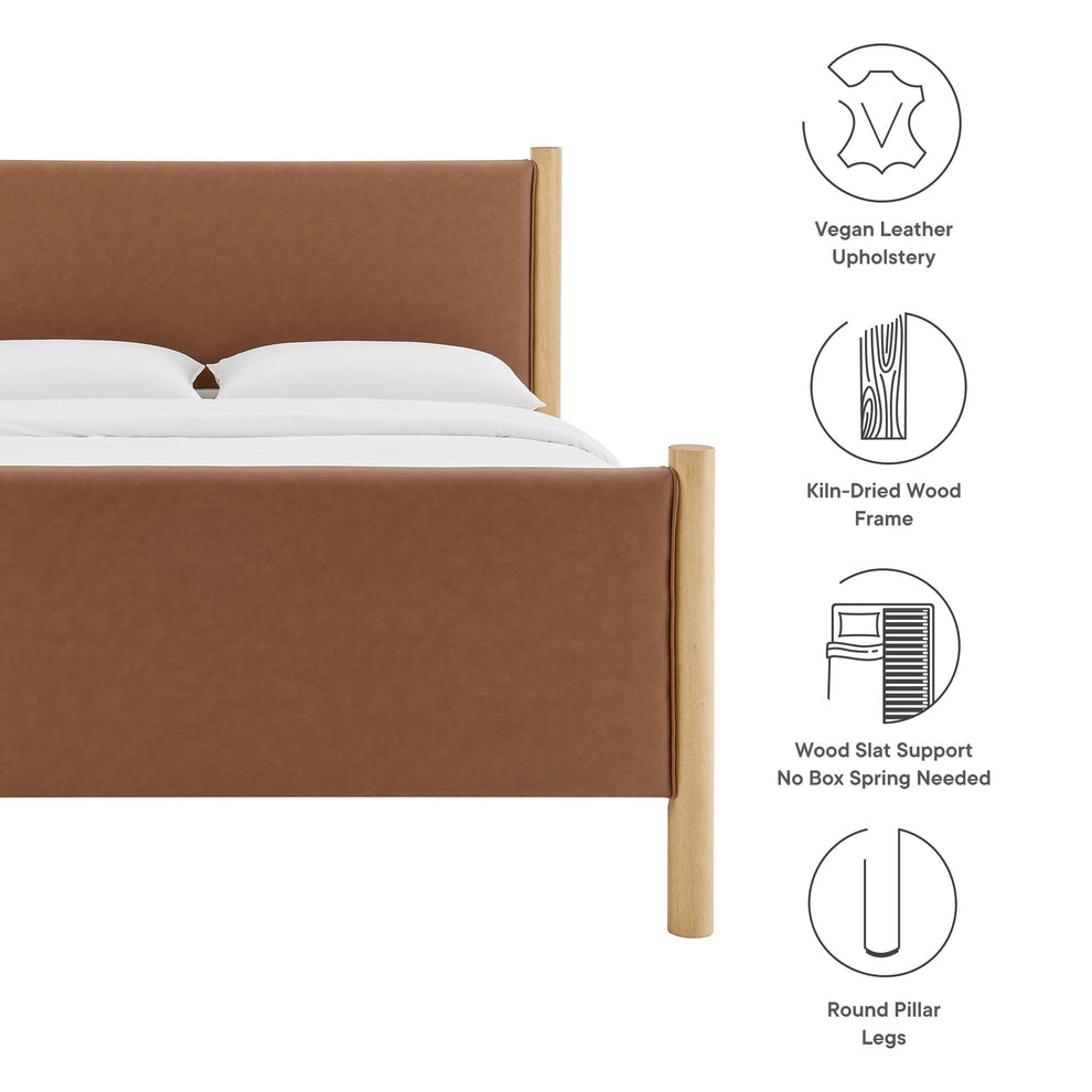 Maven Queen Size Vegan Leather Upholstered Platform Bed by Modway | Beds | Modishstore - 8
