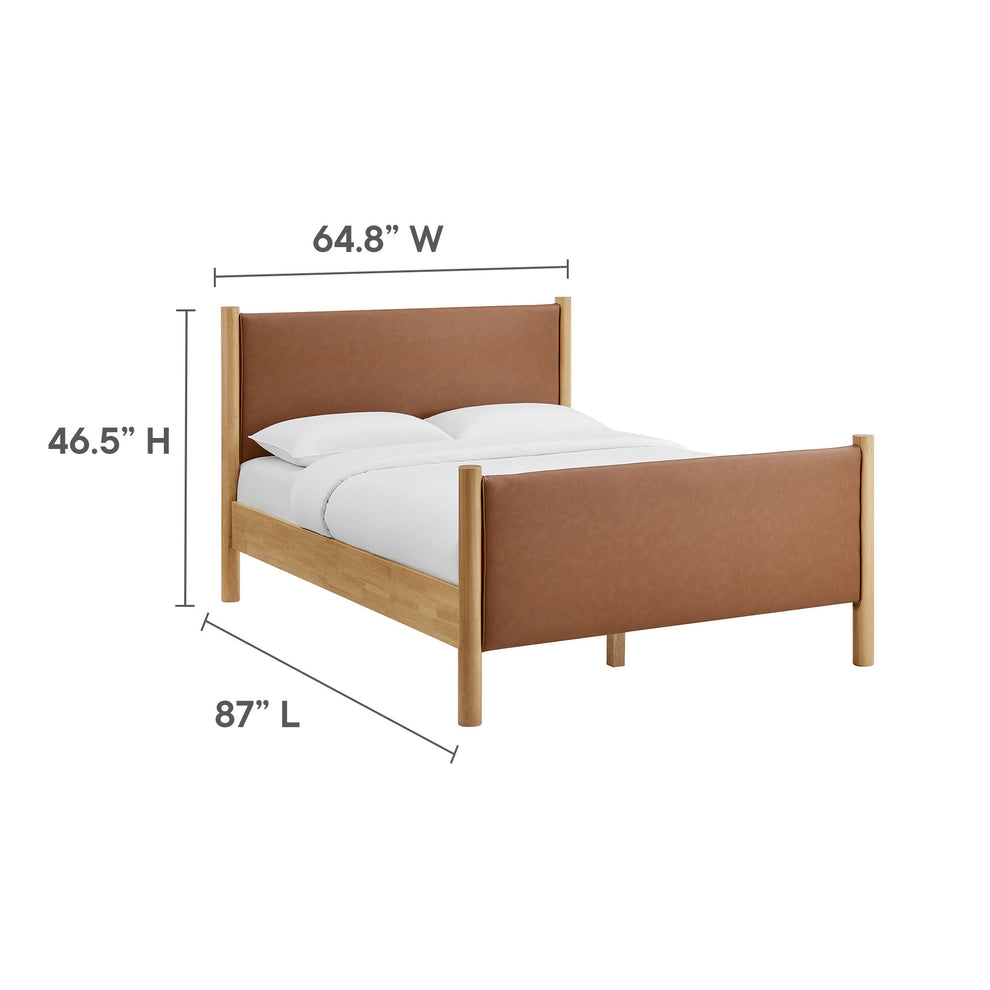 Maven Queen Size Vegan Leather Upholstered Platform Bed by Modway | Beds | Modishstore - 9