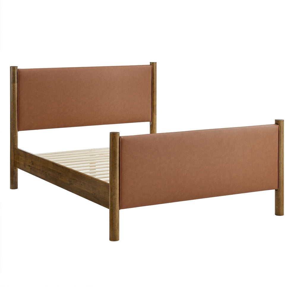 Maven Queen Size Vegan Leather Upholstered Platform Bed by Modway | Beds | Modishstore - 11