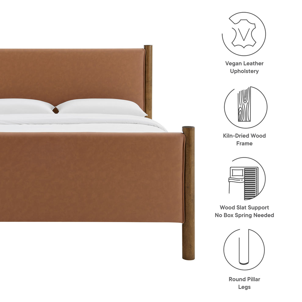 Maven Queen Size Vegan Leather Upholstered Platform Bed by Modway | Beds | Modishstore - 17