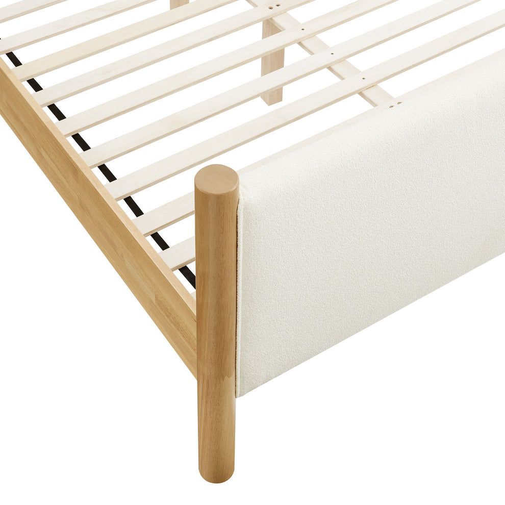 Maven Queen Size Boucle Upholstered Platform Bed by Modway | Beds | Modishstore - 6