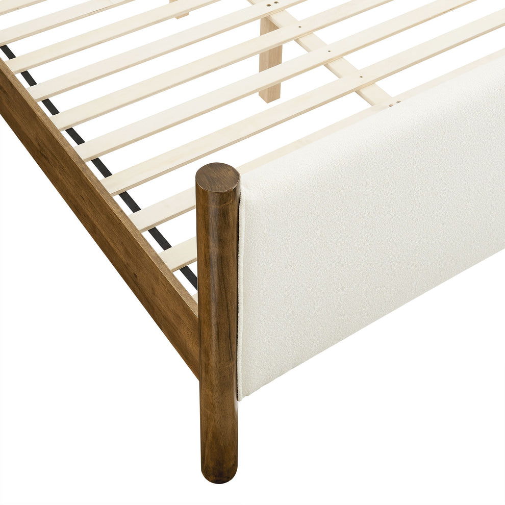 Maven Queen Size Boucle Upholstered Platform Bed by Modway | Beds | Modishstore - 14