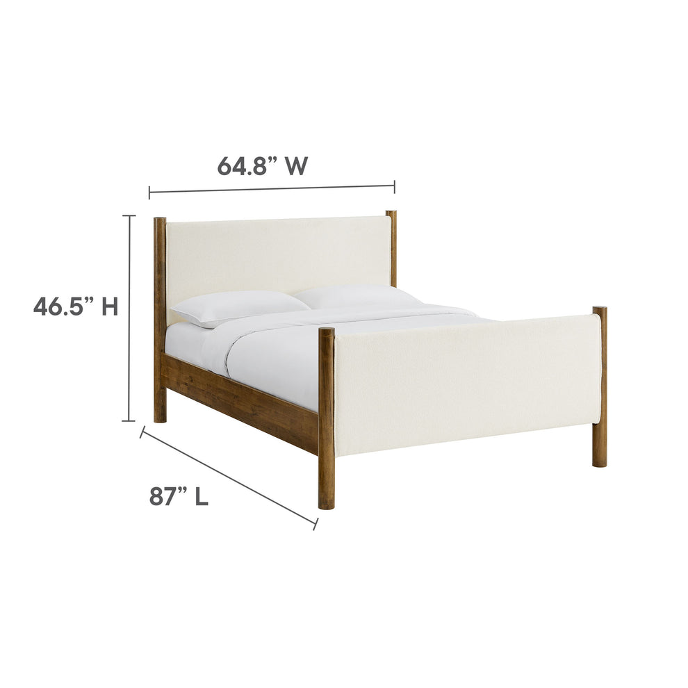 Maven Queen Size Boucle Upholstered Platform Bed by Modway | Beds | Modishstore - 18
