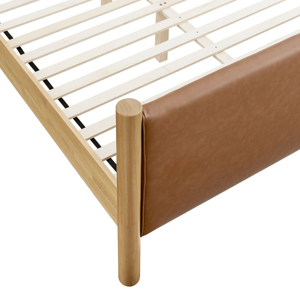 Maven King Size Vegan Leather Upholstered Platform Bed by Modway | Beds | Modishstore - 6
