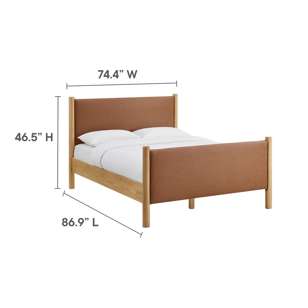 Maven King Size Vegan Leather Upholstered Platform Bed by Modway | Beds | Modishstore - 9