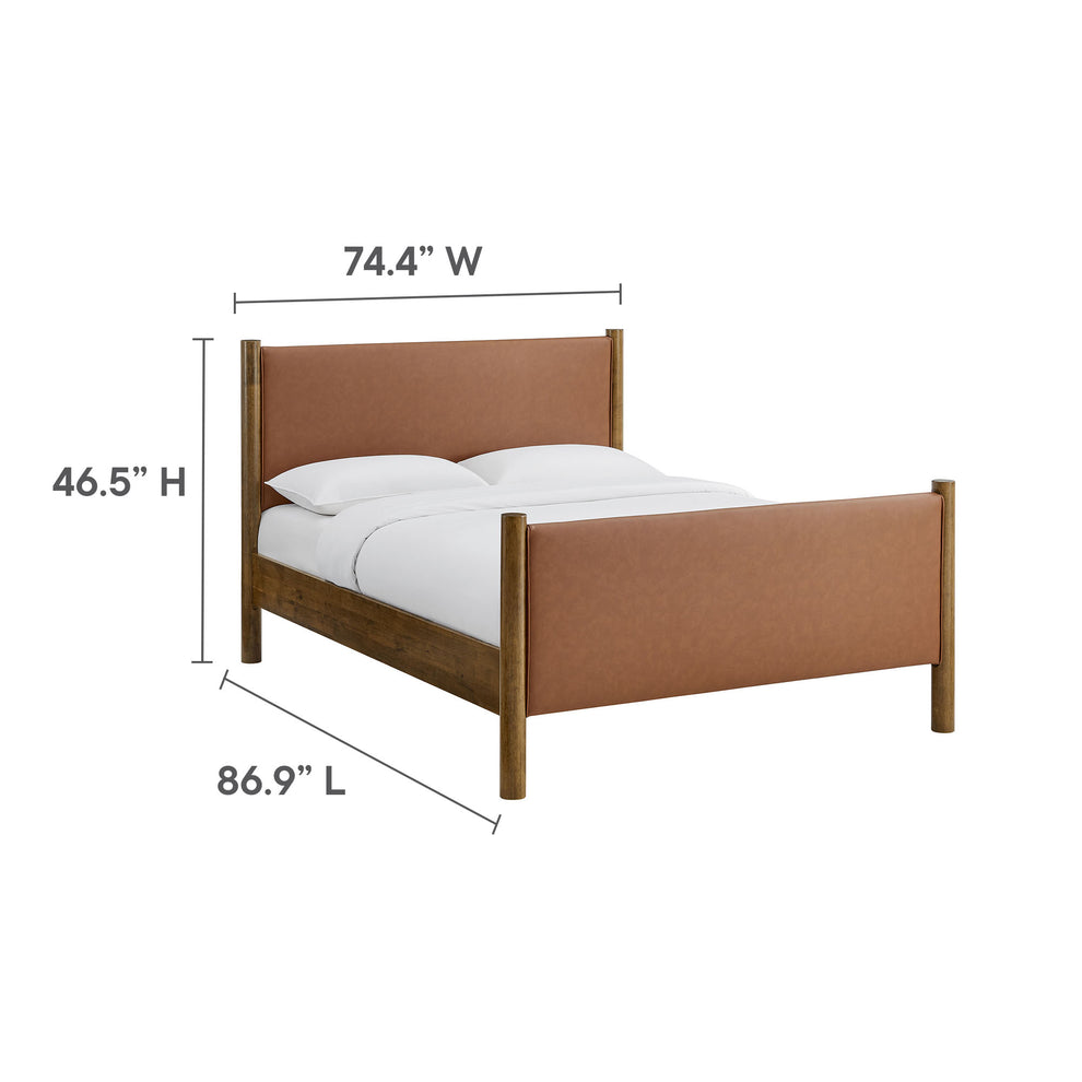 Maven King Size Vegan Leather Upholstered Platform Bed by Modway | Beds | Modishstore - 18