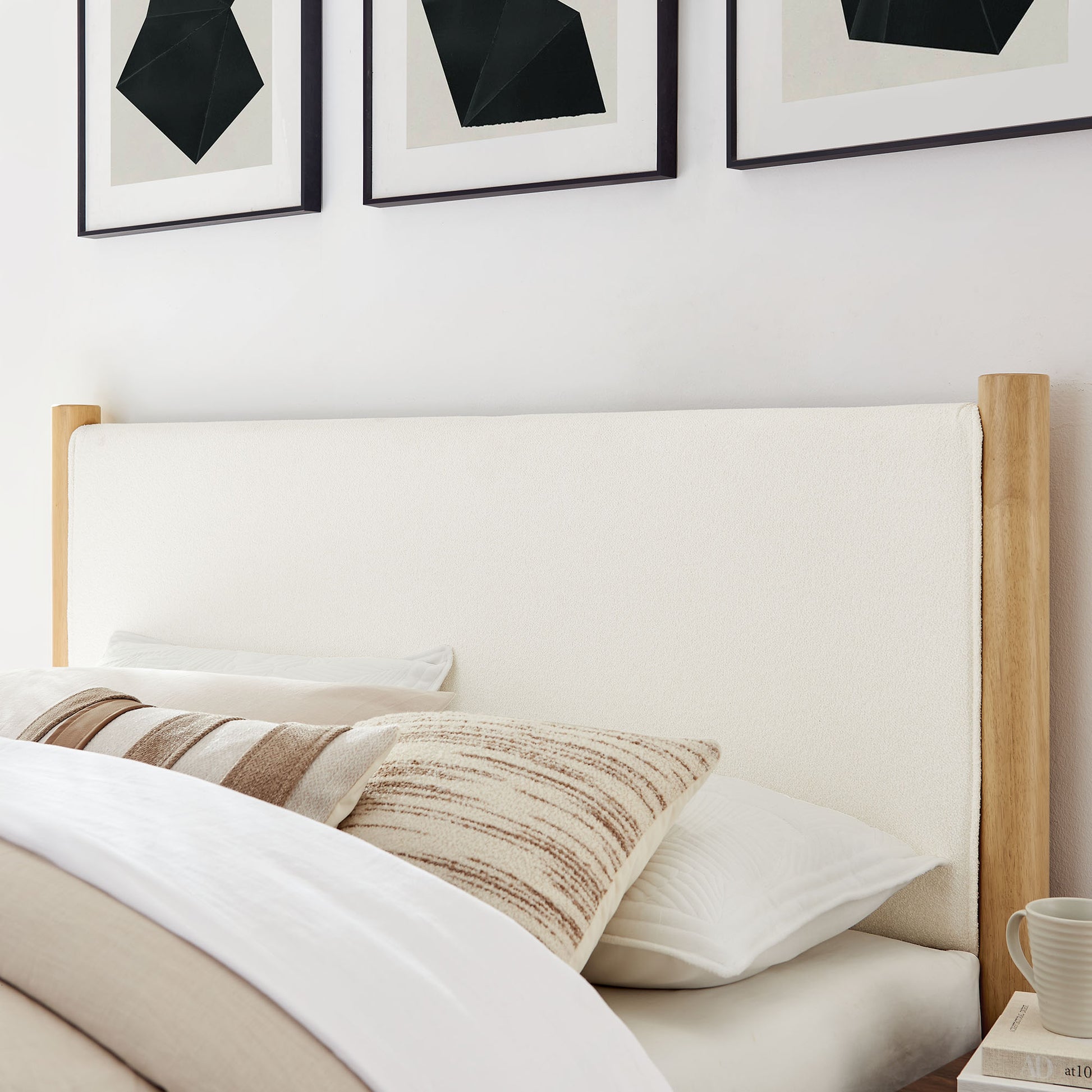 Maven King Size Boucle Upholstered Platform Bed by Modway | Beds | Modishstore - 7