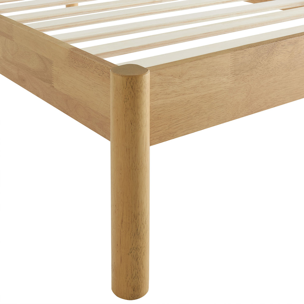 Olea Channel Tufted Boucle Solid Wood Twin Platform Bed by Modway | Beds | Modishstore - 7