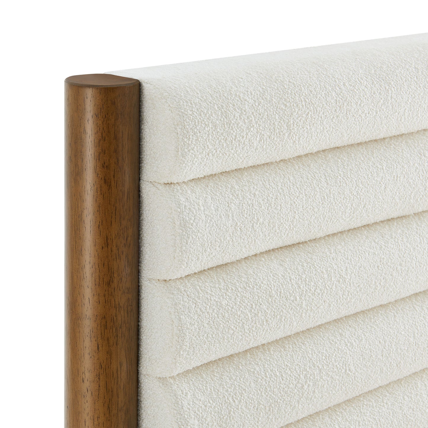 Olea Channel Tufted Boucle Solid Wood Twin Platform Bed by Modway | Beds | Modishstore - 15