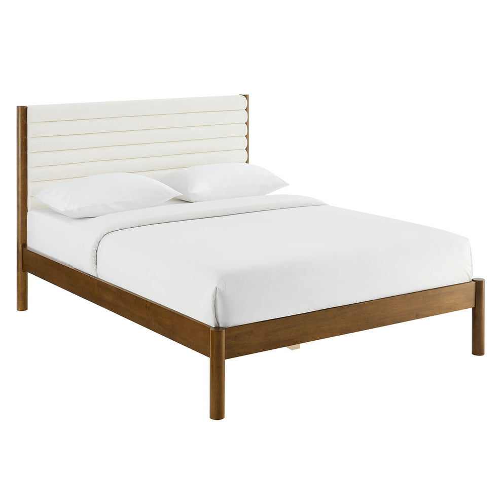 Olea Channel Tufted Boucle Solid Wood Full Platform Bed by Modway | Beds | Modishstore - 10
