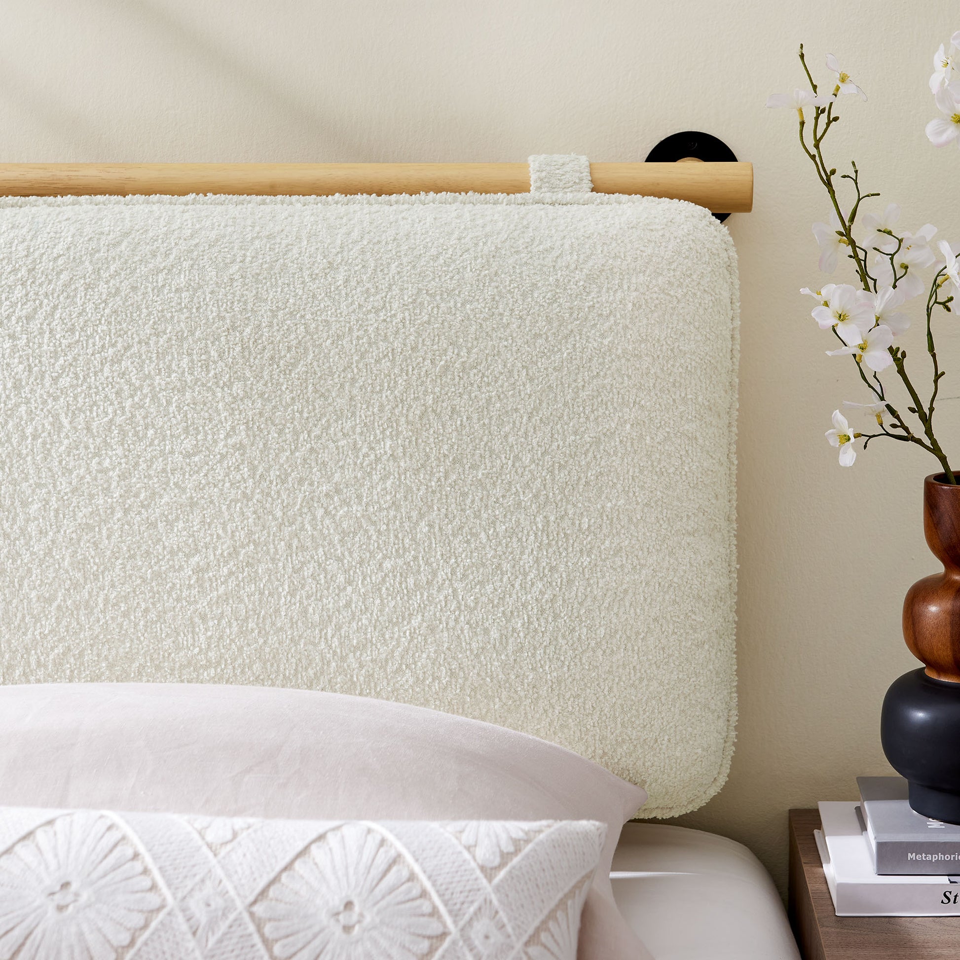 Anela Wall-Mounted Chenille Upholstered Twin Headboard by Modway | Headboards | Modishstore - 6