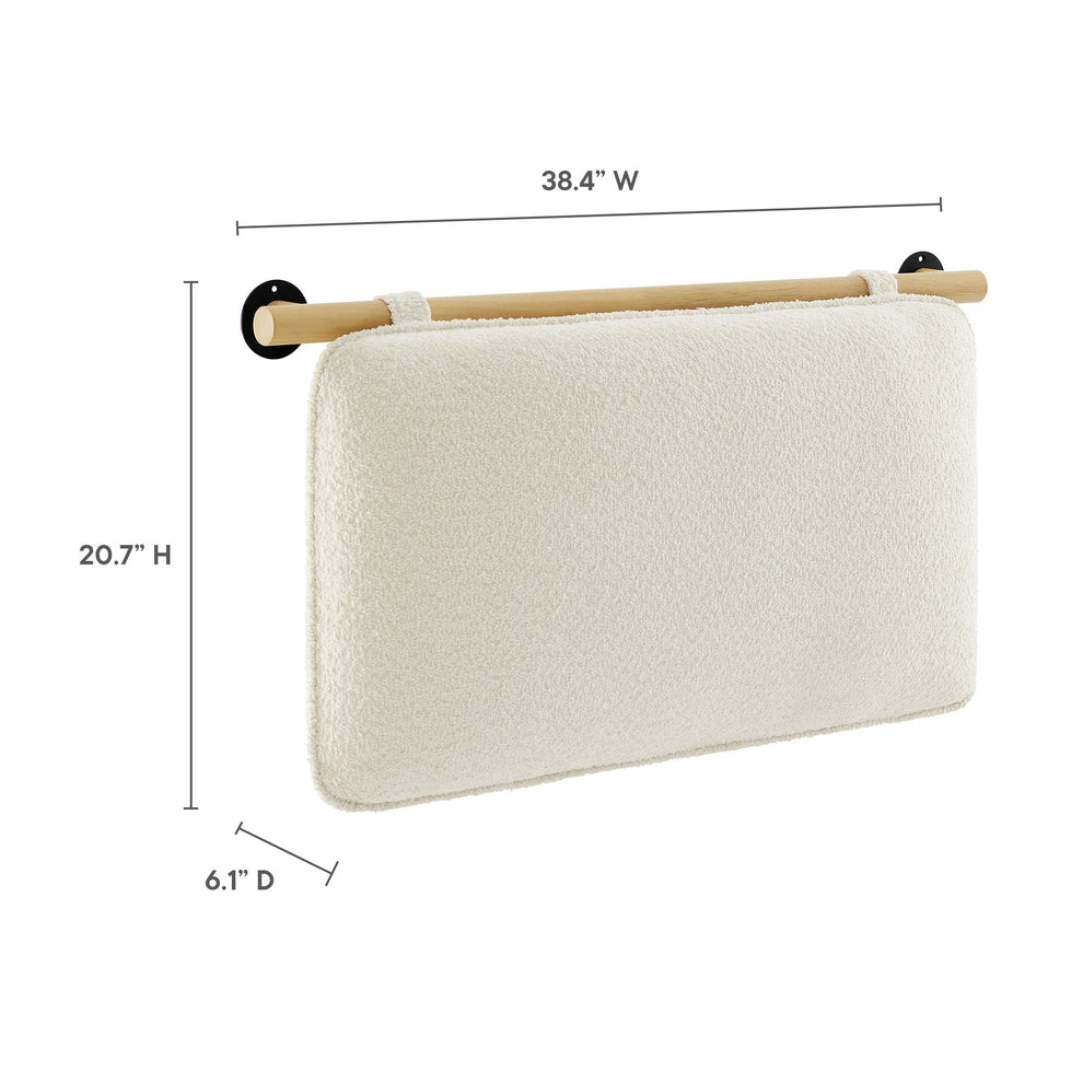Anela Wall-Mounted Chenille Upholstered Twin Headboard by Modway | Headboards | Modishstore - 8