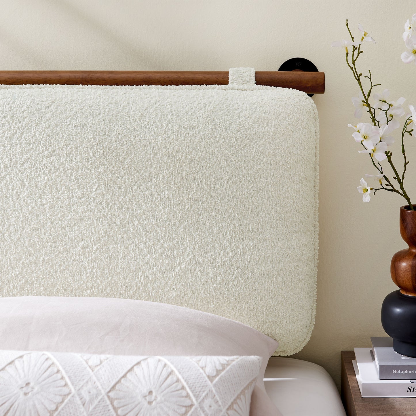 Anela Wall-Mounted Chenille Upholstered Twin Headboard by Modway | Headboards | Modishstore - 13