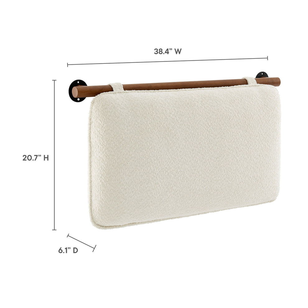 Anela Wall-Mounted Chenille Upholstered Twin Headboard by Modway | Headboards | Modishstore - 16