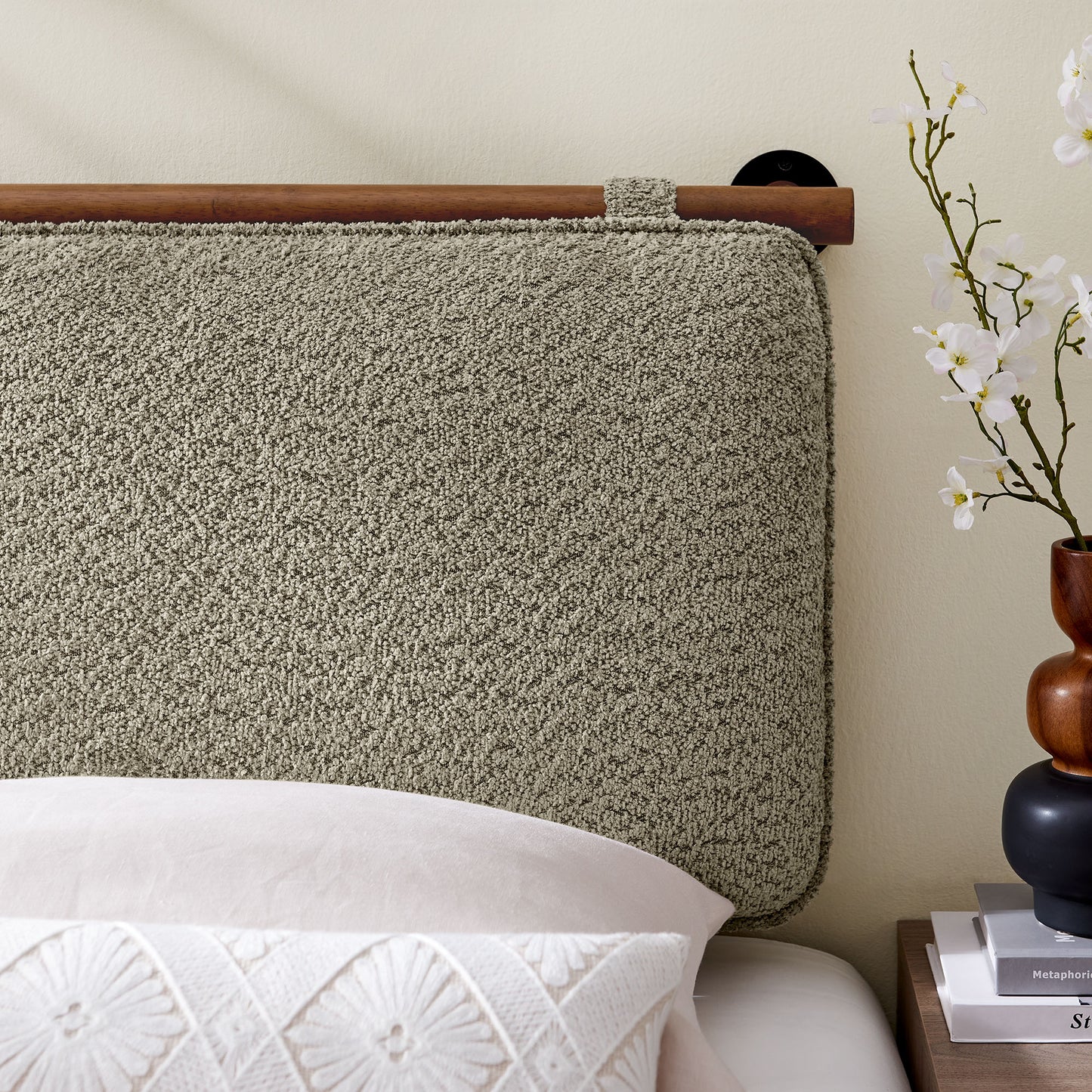 Anela Wall-Mounted Chenille Upholstered Twin Headboard by Modway | Headboards | Modishstore - 21