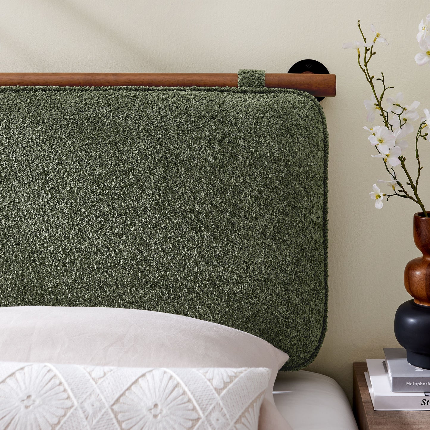 Anela Wall-Mounted Chenille Upholstered Twin Headboard by Modway | Headboards | Modishstore - 29