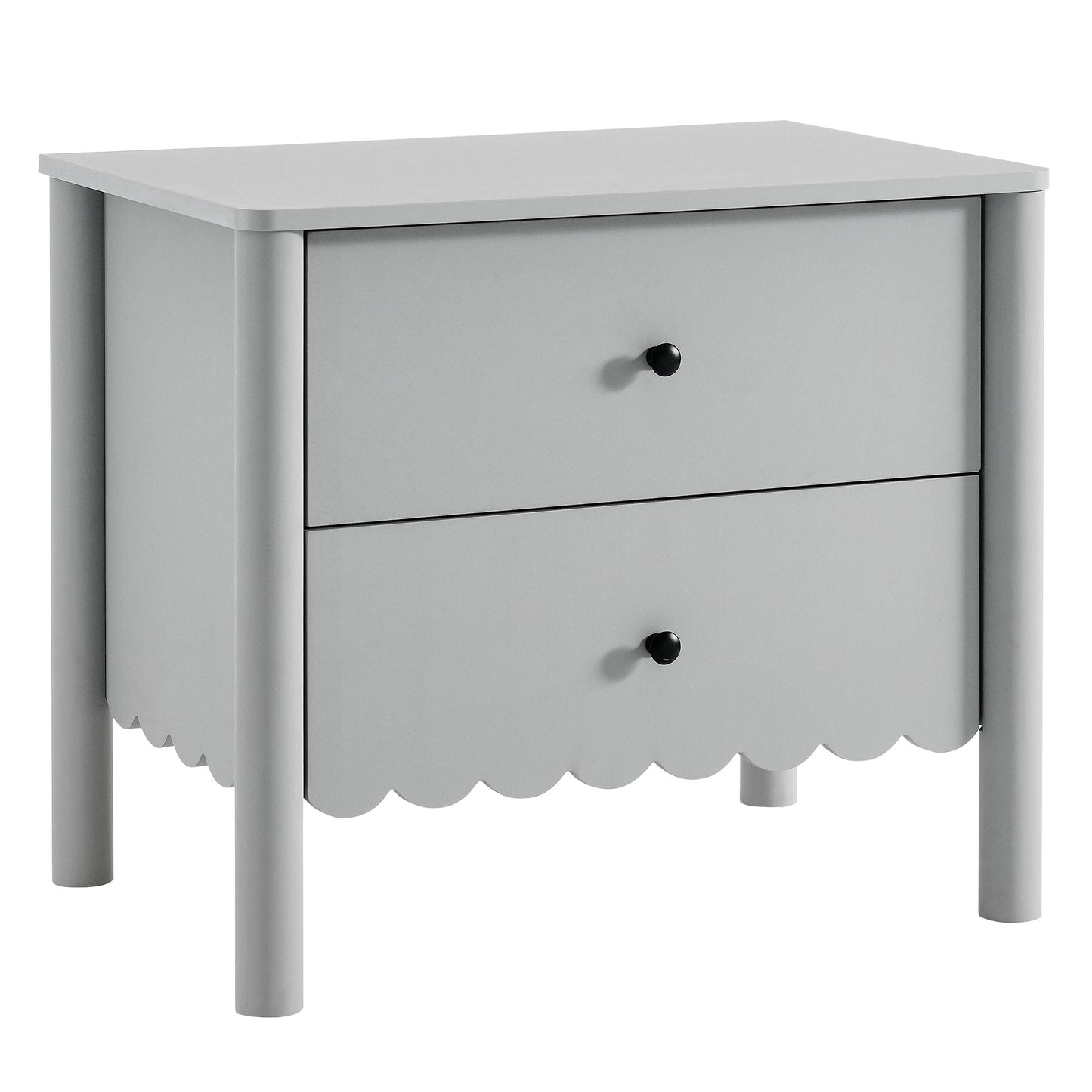 Emmeline Scalloped 2-Drawer Nightstand by Modway | Drawers | Modishstore - 2
