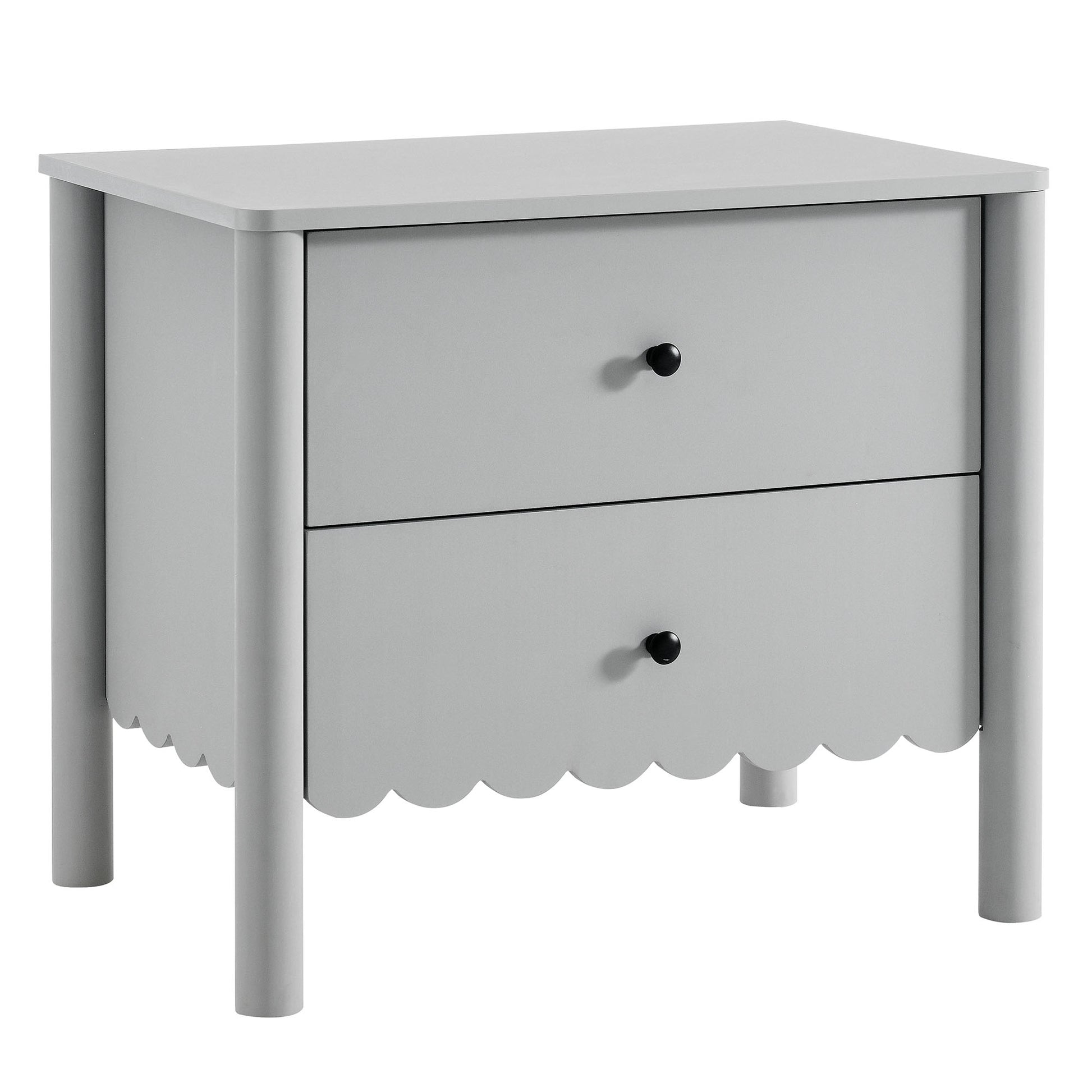 Emmeline Scalloped 2-Drawer Nightstand by Modway | Drawers | Modishstore - 2