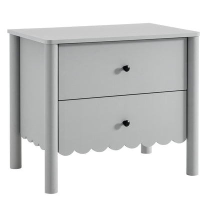 Emmeline Scalloped 2-Drawer Nightstand by Modway | Drawers | Modishstore - 2