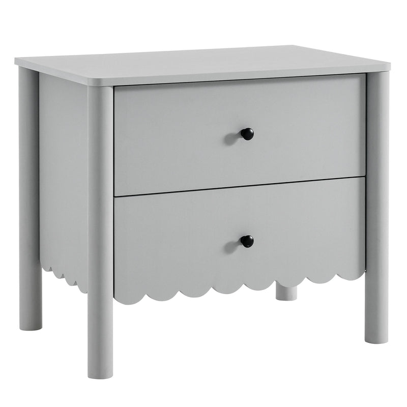 Emmeline Scalloped 2-Drawer Nightstand by Modway | Drawers | Modishstore - 2