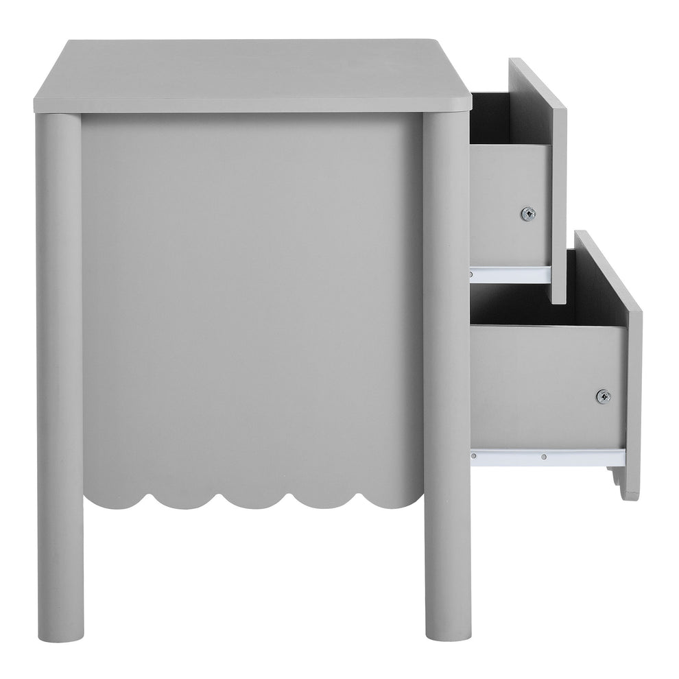 Emmeline Scalloped 2-Drawer Nightstand by Modway | Drawers | Modishstore - 4