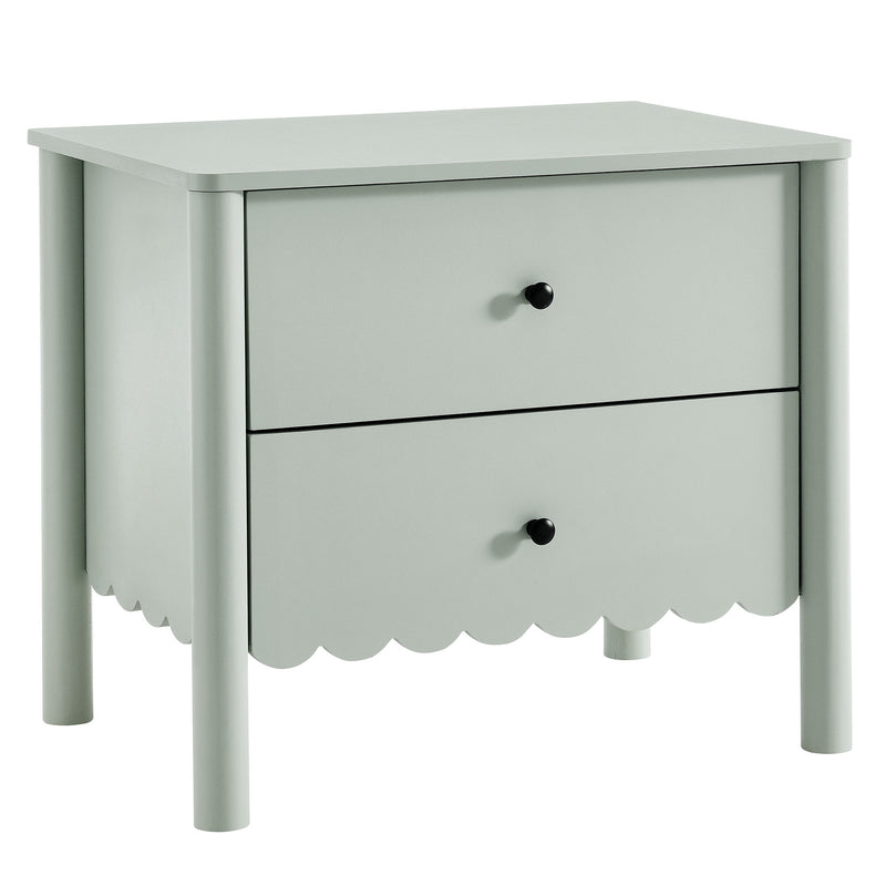 Emmeline Scalloped 2-Drawer Nightstand by Modway | Drawers | Modishstore - 10