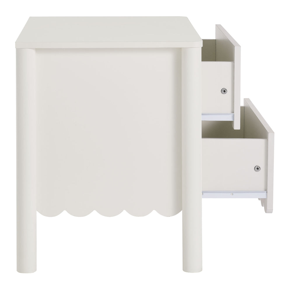 Emmeline Scalloped 2-Drawer Nightstand by Modway | Drawers | Modishstore - 21
