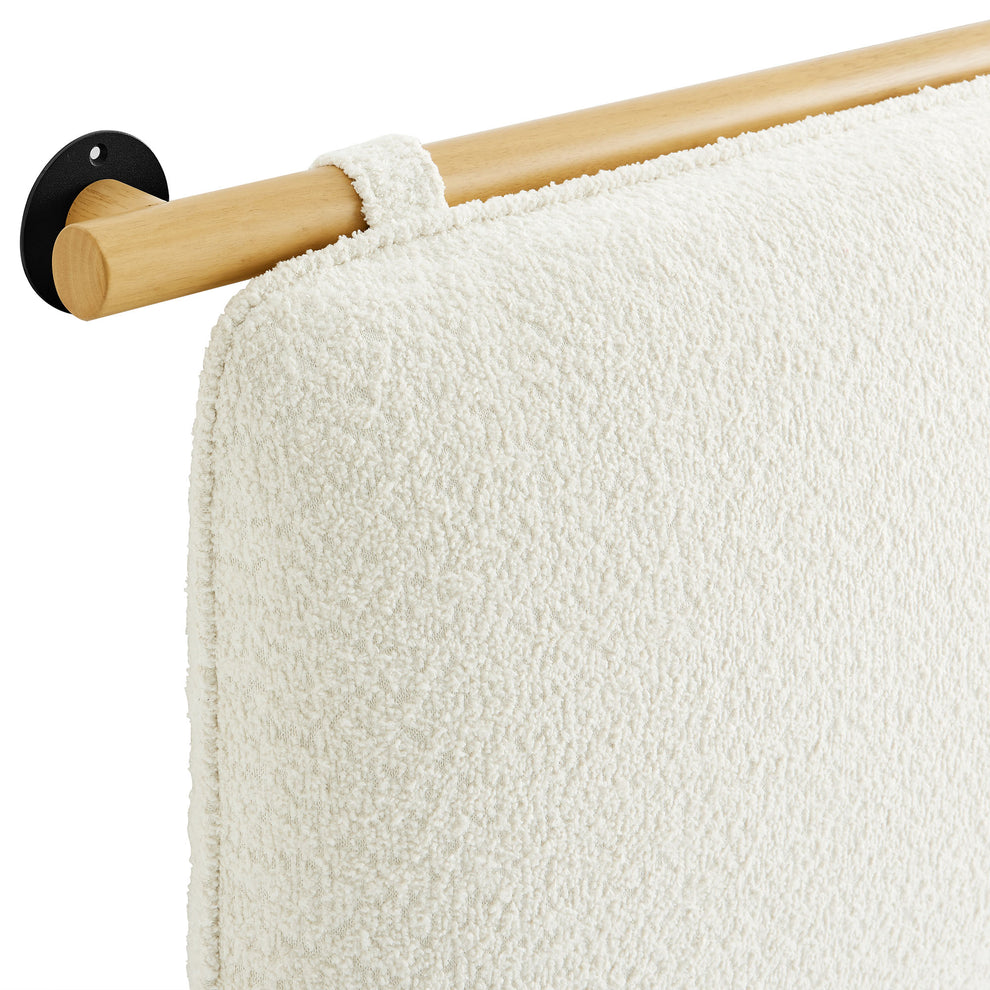 Anela Wall-Mounted Chenille Upholstered Full Headboard by Modway | Headboards | Modishstore - 4