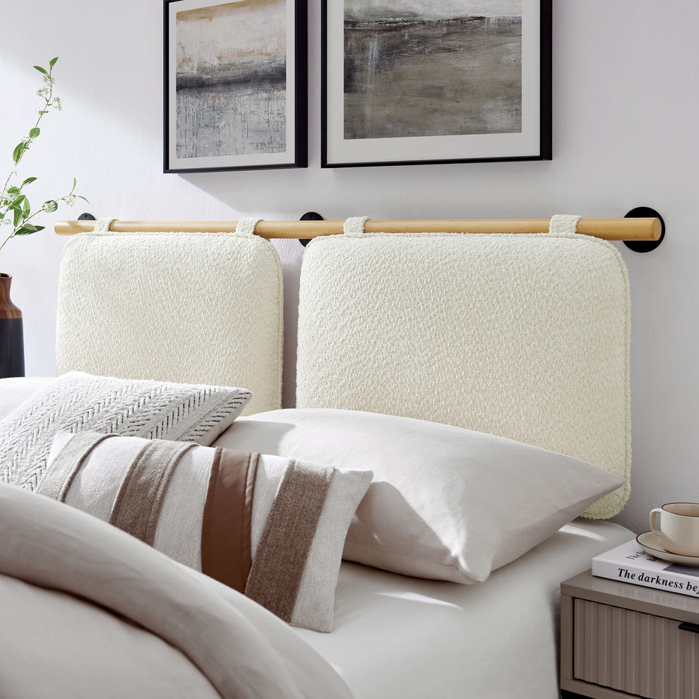 Anela Wall-Mounted Chenille Upholstered Full Headboard by Modway | Headboards | Modishstore - 1