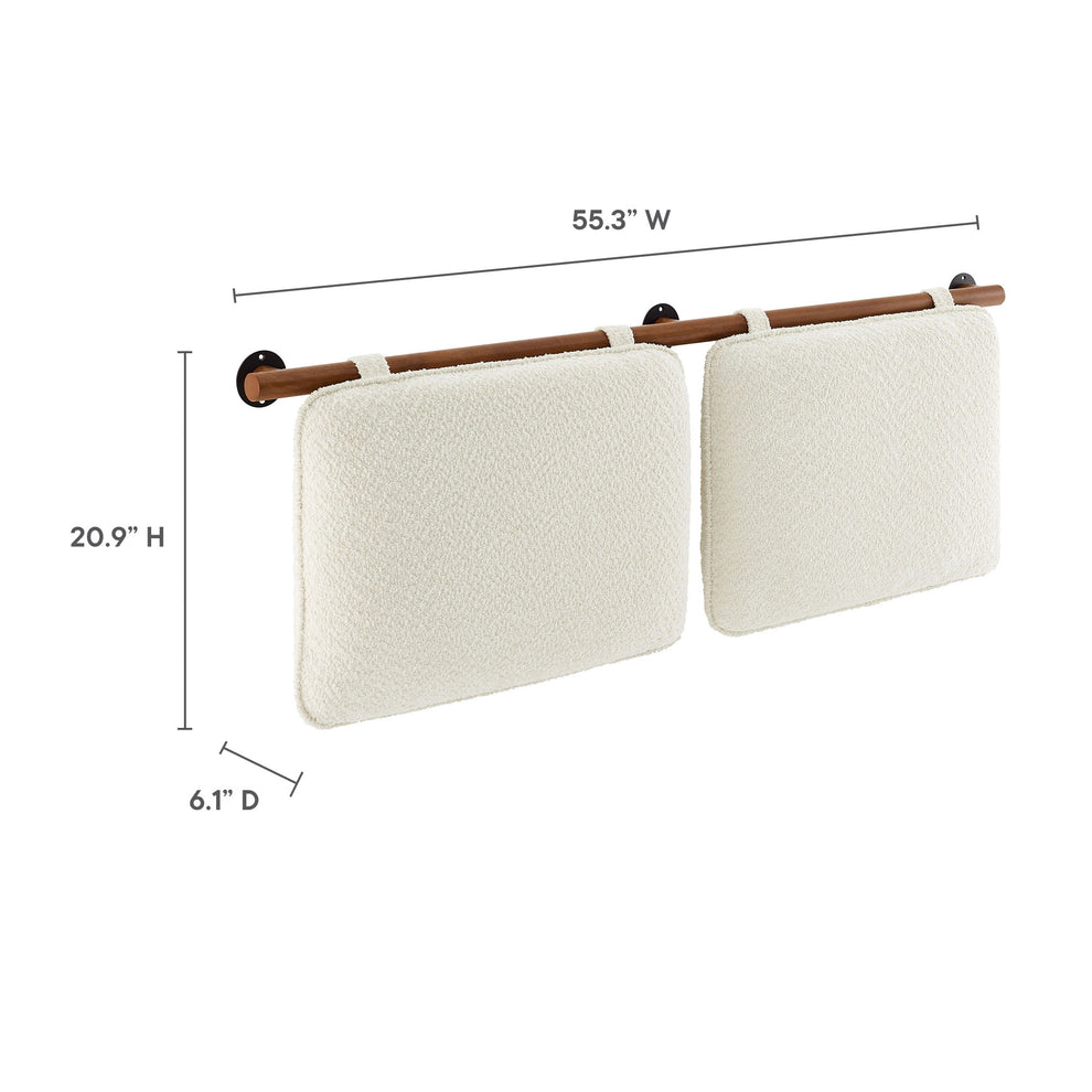 Anela Wall-Mounted Chenille Upholstered Full Headboard by Modway | Headboards | Modishstore - 16