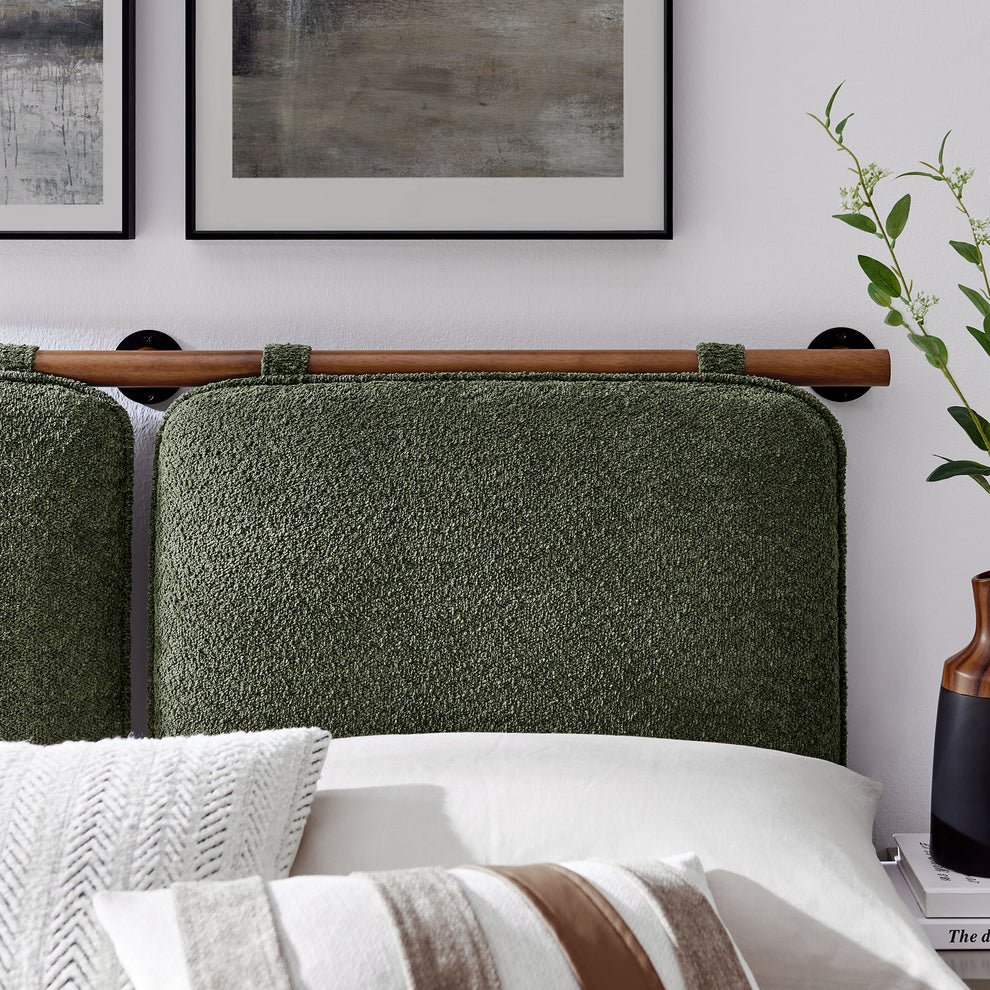 Anela Wall-Mounted Chenille Upholstered Full Headboard by Modway | Headboards | Modishstore - 29