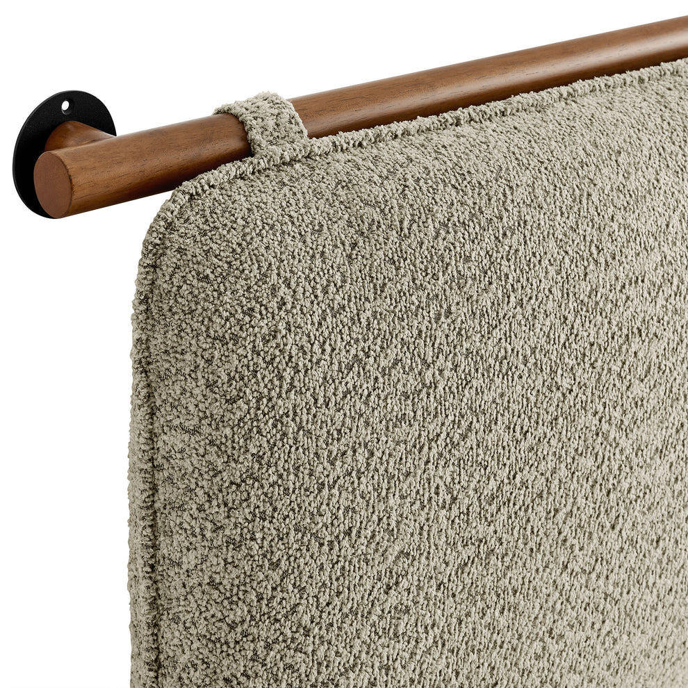 Anela Wall-Mounted Chenille Upholstered Queen Headboard by Modway | Headboards | Modishstore - 19